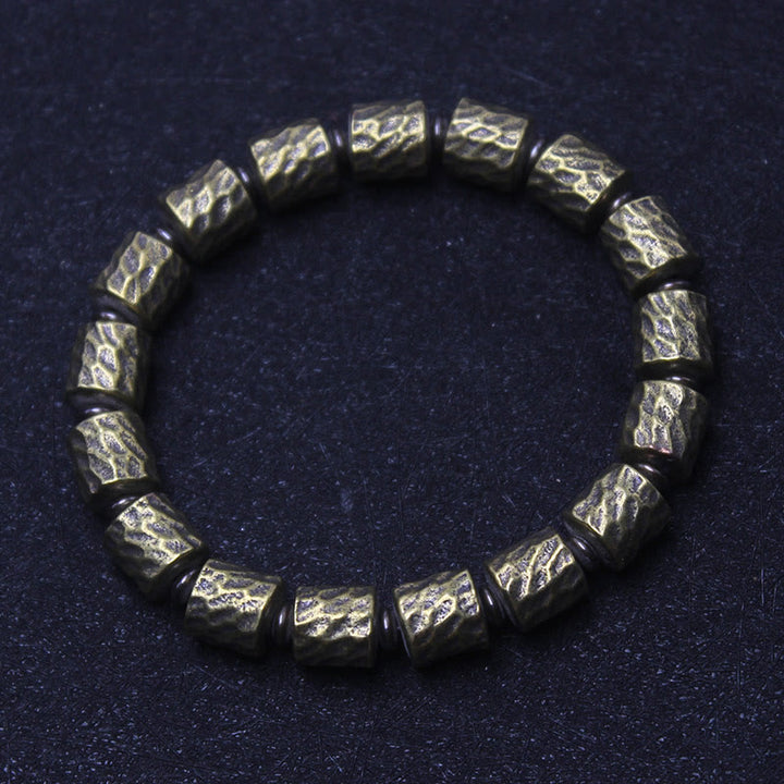 Buddha Stones Koperen Armband met kraterpatroon van een meteoriet - Koper (Polsomtrek: 20-21 cm) - image 0