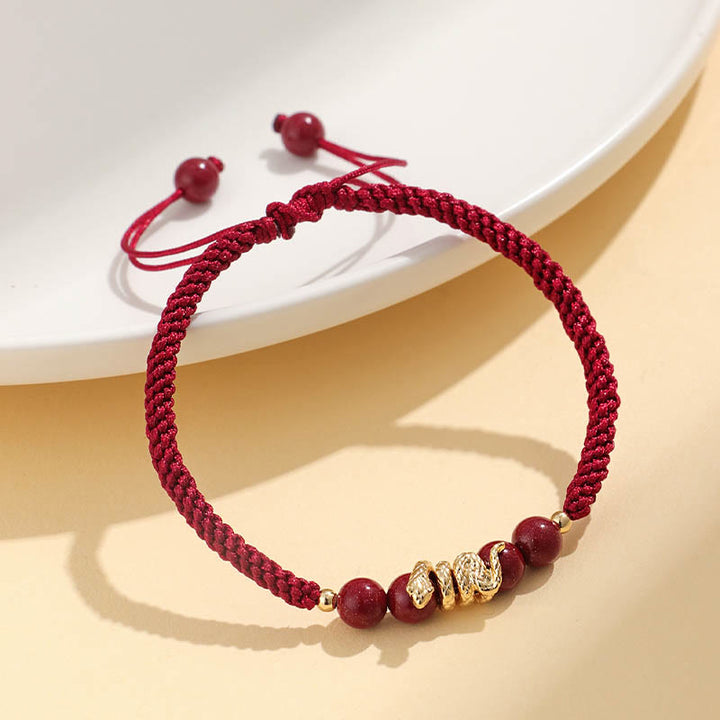 Buddha Stones Handgemaakte Armband van cinnaberhout, bescherming van het Jaar van de Slang. - image 8