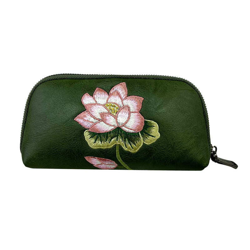 Buddha Stones Lotus Su Borduurwerk Reis Portemonnee Handtas - image 15
