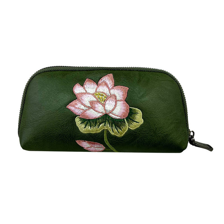 Buddha Stones Lotus Su Borduurwerk Reis Portemonnee Handtas - image 15