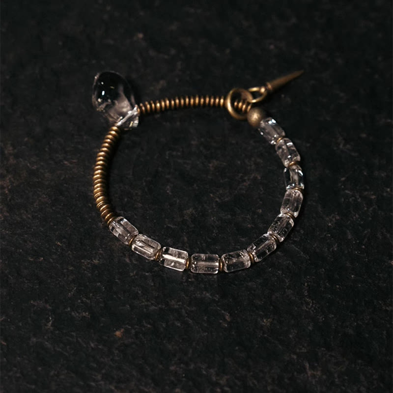 Buddha Stones Koperwitte kristallen Armband - Koperwit kristal: (Polsomtrek 17-17,5 cm) - image 0