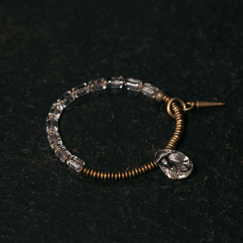 Buddha Stones Koperwitte kristallen Armband - image 1
