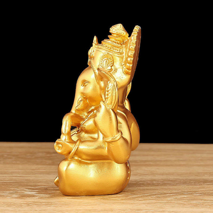 Buddha Stones Ganesh Ganpati Olifantenbeeld Transformatie Huisdecoratie van Hars - image 4