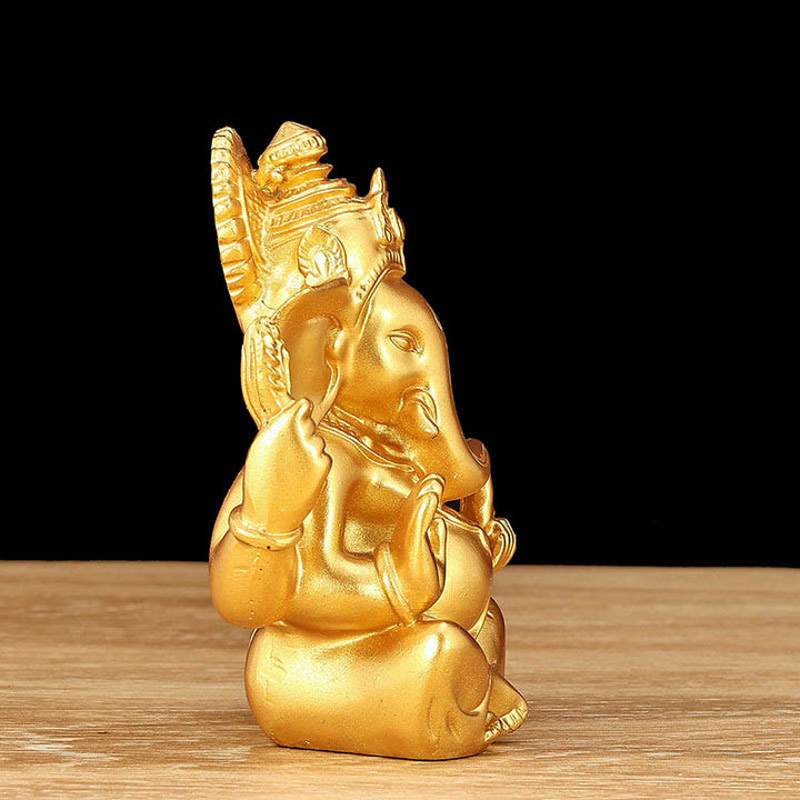 Buddha Stones Ganesh Ganpati Olifantenbeeld Transformatie Huisdecoratie van Hars - image 3