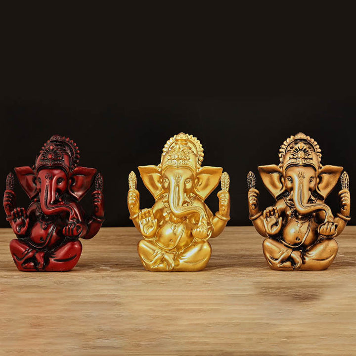 Buddha Stones Ganesh Ganpati Olifantenbeeld Transformatie Huisdecoratie van Hars - image 1