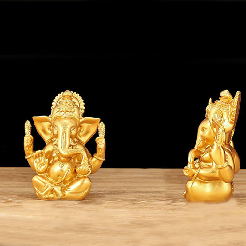 Buddha Stones Ganesh Ganpati Olifantenbeeld Transformatie Huisdecoratie van Hars - image 8