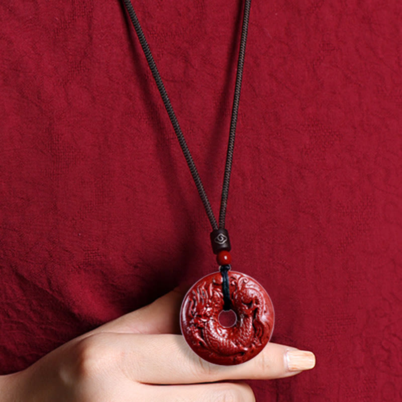 Buddha Stones Chinese dierenriem Cinnaber Vredesgesp Kalmte Ketting - image 25