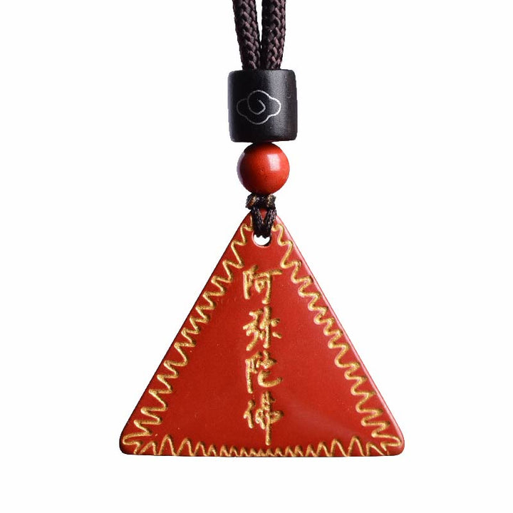 Buddha Stones Cinnabar Amitabha Calm Ketting - image 4