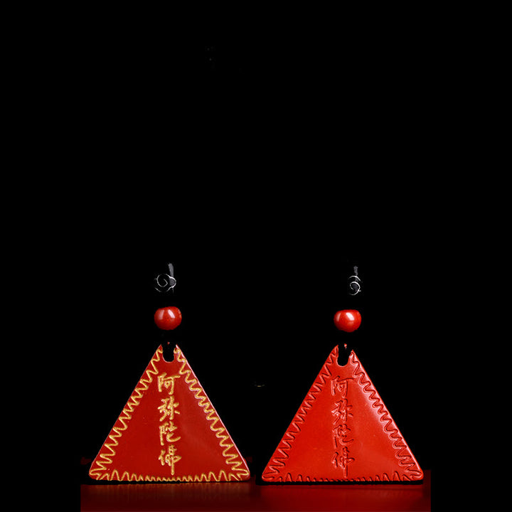 Buddha Stones Cinnabar Amitabha Calm Ketting - image 12