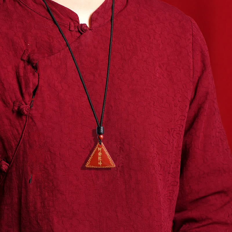 Buddha Stones Cinnabar Amitabha Calm Ketting - image 2
