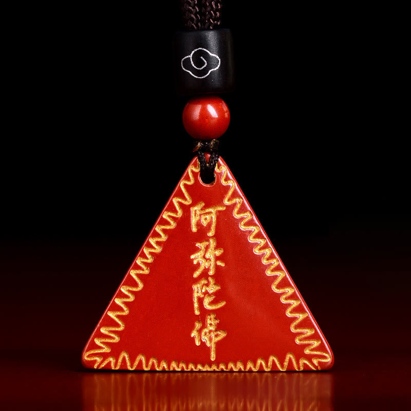 Buddha Stones Cinnabar Amitabha Calm Ketting - image 0