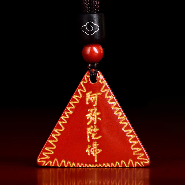 Buddha Stones Cinnabar Amitabha Calm Ketting - image 0