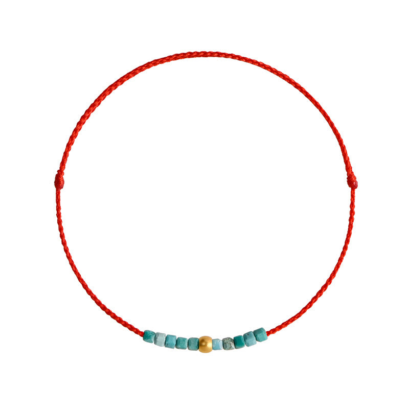Buddha Stones 999 gouden kralen, turkooizen beschermingsarmband / Armband - image 9