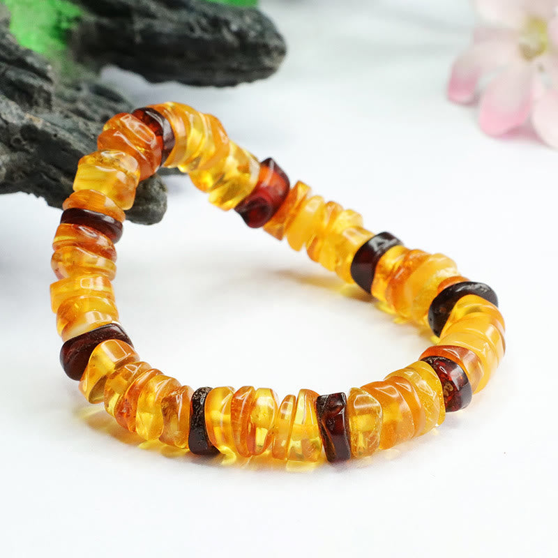 Buddha Stones Amberkleurige vredesgesp- Armband voor zelfvertrouwen - image 10