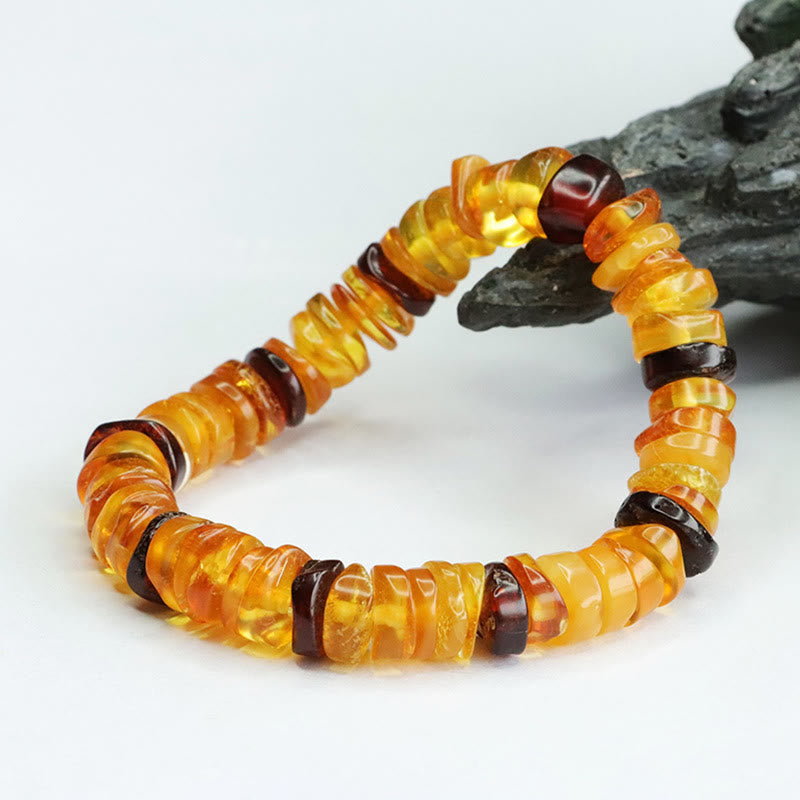 Buddha Stones Amberkleurige vredesgesp- Armband voor zelfvertrouwen - image 11
