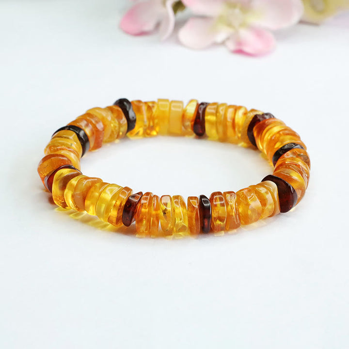 Buddha Stones Amberkleurige vredesgesp- Armband voor zelfvertrouwen - image 8