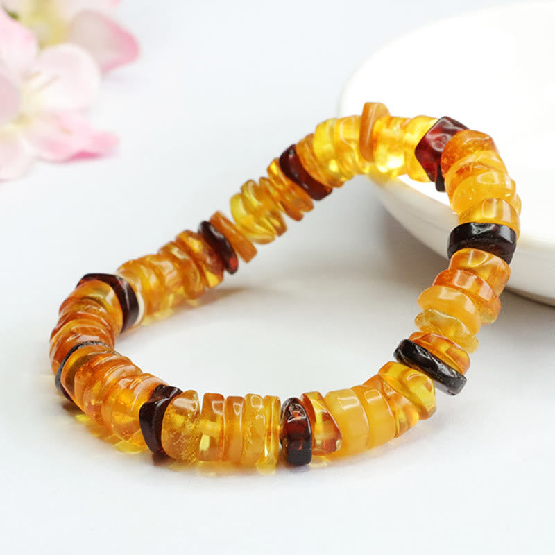 Buddha Stones Amberkleurige vredesgesp- Armband voor zelfvertrouwen - image 2