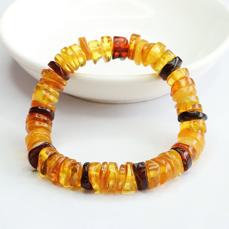 Buddha Stones Amberkleurige vredesgesp- Armband voor zelfvertrouwen - image 1