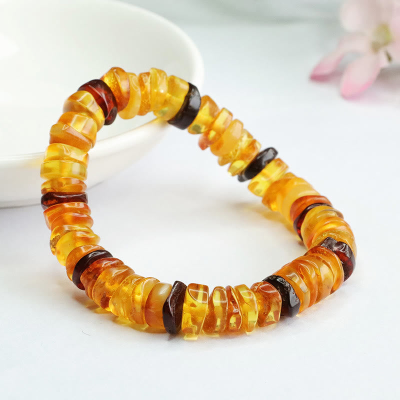 Buddha Stones Amberkleurige vredesgesp- Armband voor zelfvertrouwen - image 3