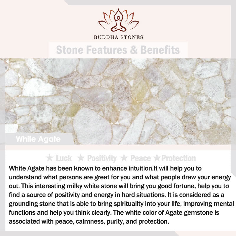 Buddha Stones Natuurlijke witte agaat Hetian jade konijn positieve Bangle-armband - image 6