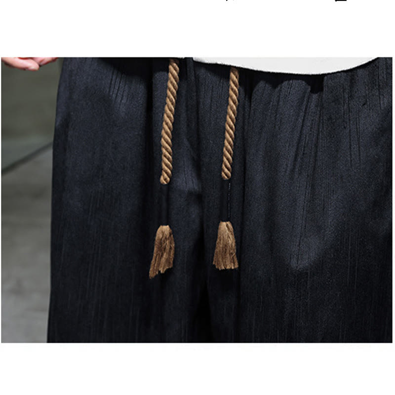 Buddha Stones Effen corduroy thermobroek met Zakken en zakken voor heren - image 19