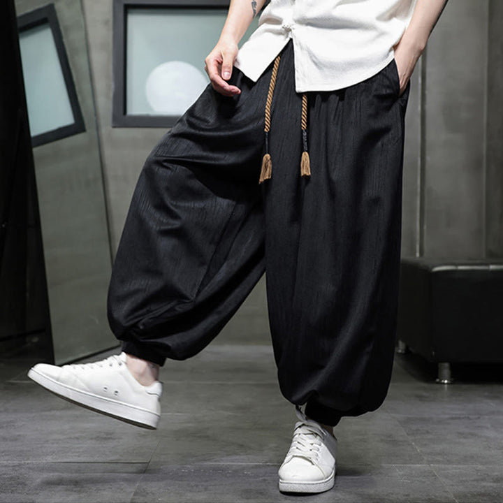 Buddha Stones Effen corduroy thermobroek met Zakken en zakken voor heren - image 7