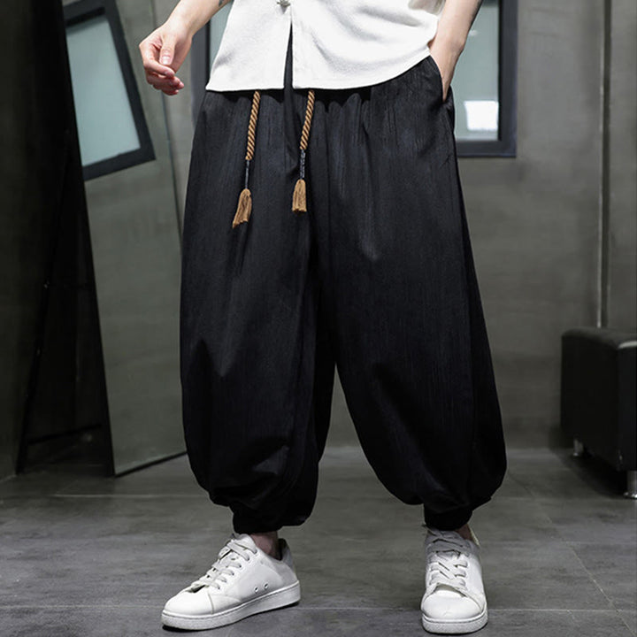 Buddha Stones Effen corduroy thermobroek met Zakken en zakken voor heren - image 15