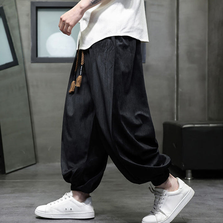 Buddha Stones Effen corduroy thermobroek met Zakken en zakken voor heren - image 6