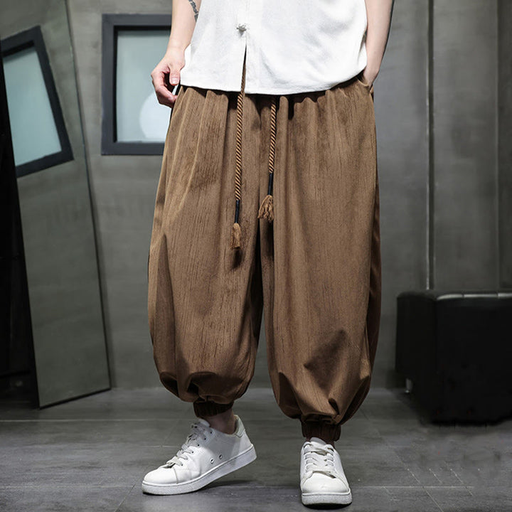 Buddha Stones Effen corduroy thermobroek met Zakken en zakken voor heren - Peru (Thermisch) - US/UK/AU46, EU56 (5XL) - image 0