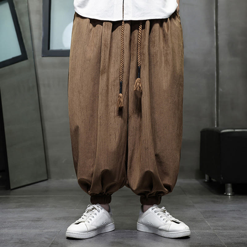 Buddha Stones Effen corduroy thermobroek met Zakken en zakken voor heren - Peru - US/UK/AU46, EU56 (5XL) - image 9