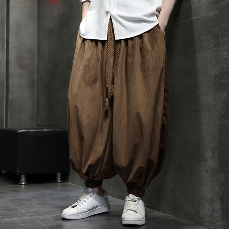 Buddha Stones Effen corduroy thermobroek met Zakken en zakken voor heren - image 2