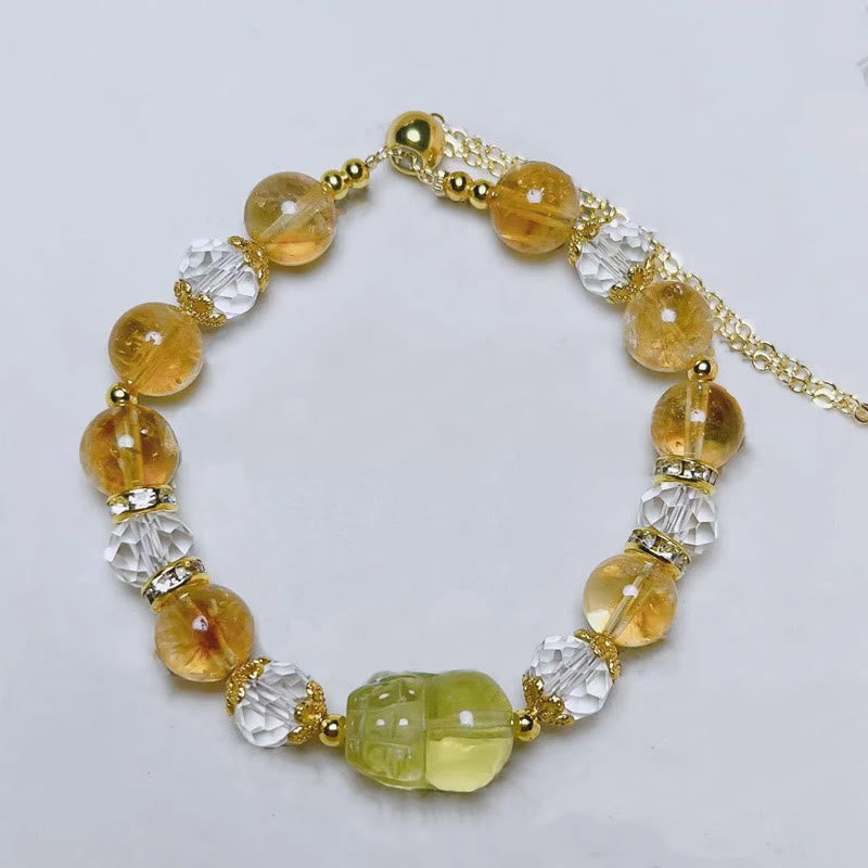 Buddha Stones Natuurlijke citrien PiXiu Armband - image 3