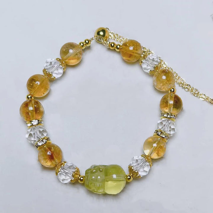Buddha Stones Natuurlijke citrien PiXiu Armband - image 3