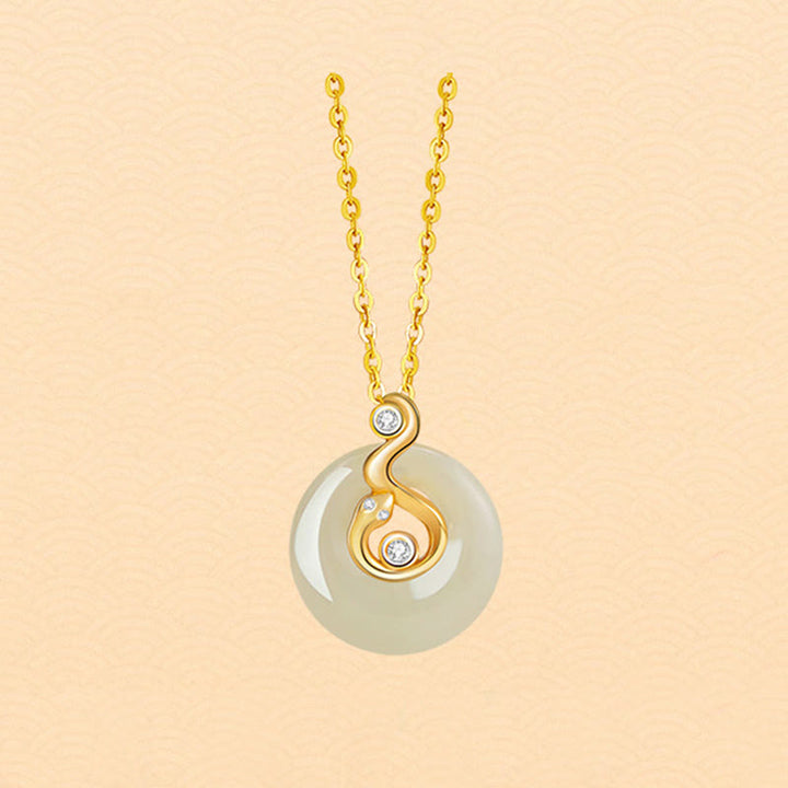 Buddha Stones Chinese dierenriem Hetian Jade 925 Sterling Zilveren Overvloed Ketting - image 18