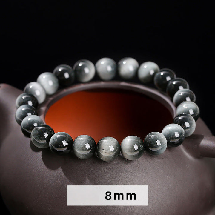 Buddha Stones Armband met natuurlijke adelaarsoogsteen voor moed en positiviteit - image 7