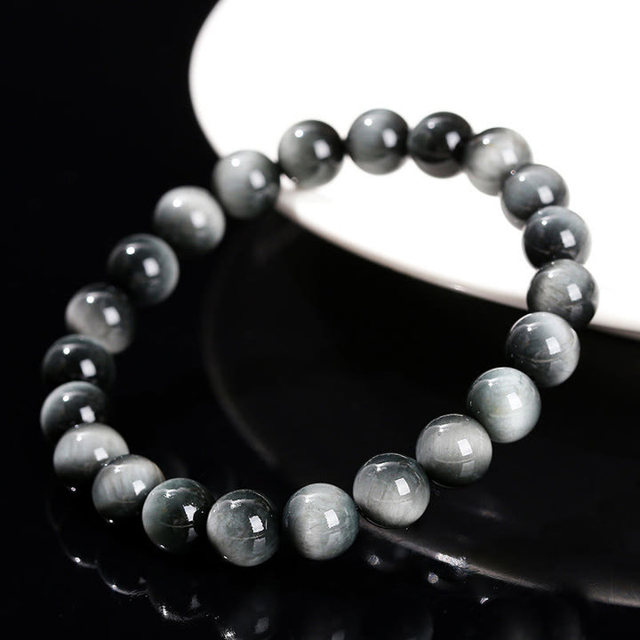 Buddha Stones Armband met natuurlijke adelaarsoogsteen voor moed en positiviteit - image 2