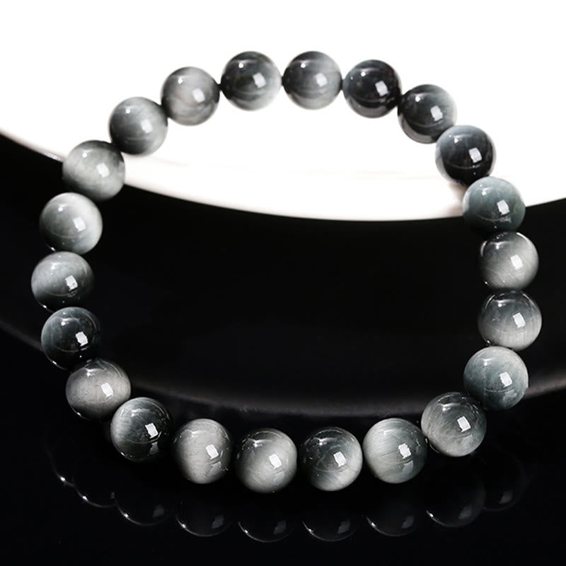 Buddha Stones Armband met natuurlijke adelaarsoogsteen voor moed en positiviteit - image 9