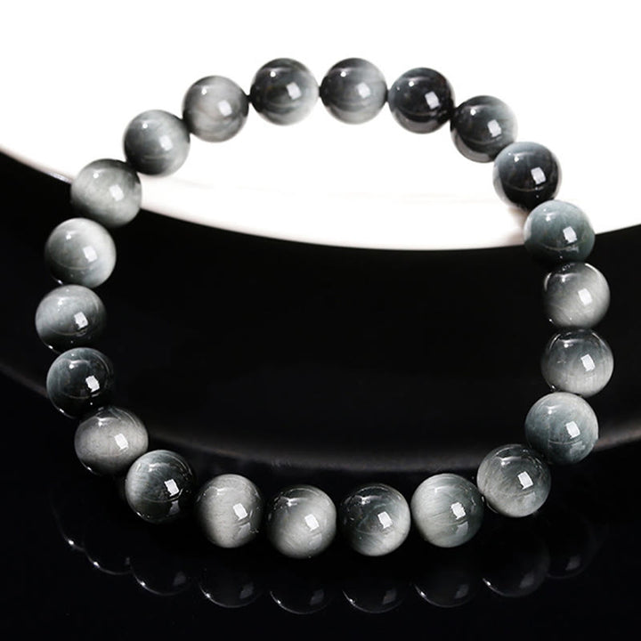 Buddha Stones Armband met natuurlijke adelaarsoogsteen voor moed en positiviteit - image 9