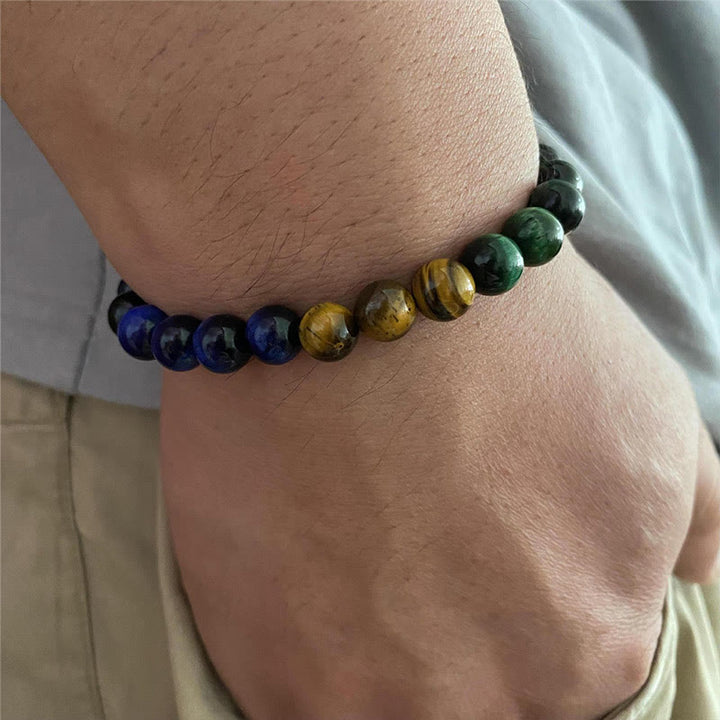 Buddha Stones Blauwe tijgeroog Groene tijgeroog Tijgeroog Armband - image 5