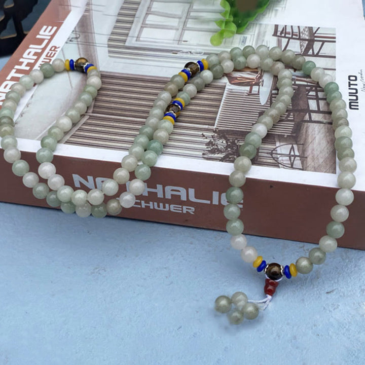 Buddha Stones 108 Mala kralen van natuurlijke Shetai jade, geluks- en Armband - image 2