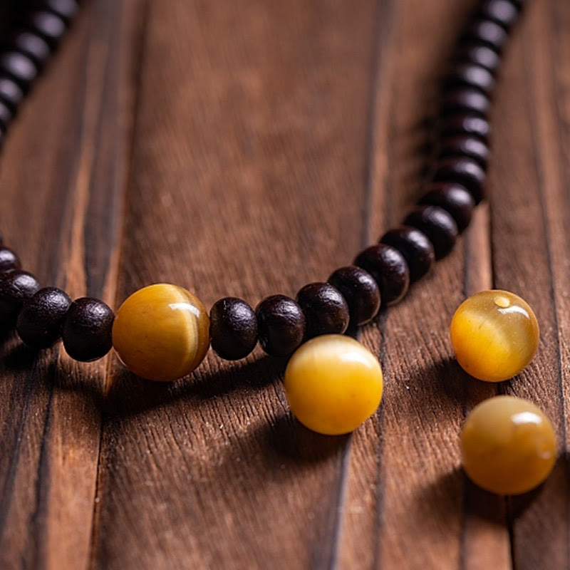 Buddha Stones 108 Mala kralen, kom, Bodhizaad, gekleurd touw, Armband - image 7