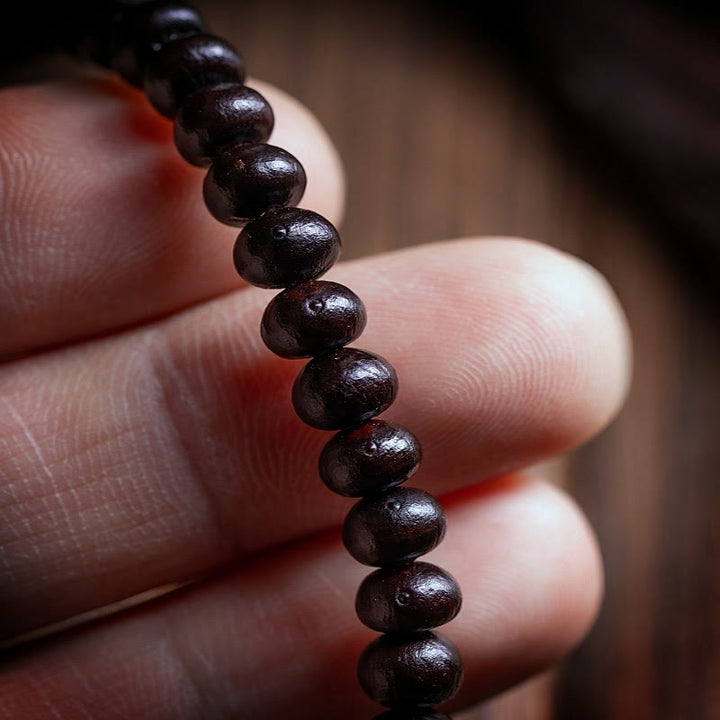 Buddha Stones 108 Mala kralen, kom, Bodhizaad, gekleurd touw, Armband - image 6