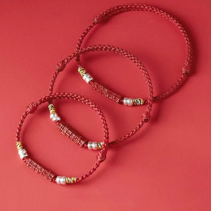 Buddha Stones Armband van 925 sterling zilver met de Om Mani Padme Hum Cinnabar Blessing" (kind/volwassene). - image 17