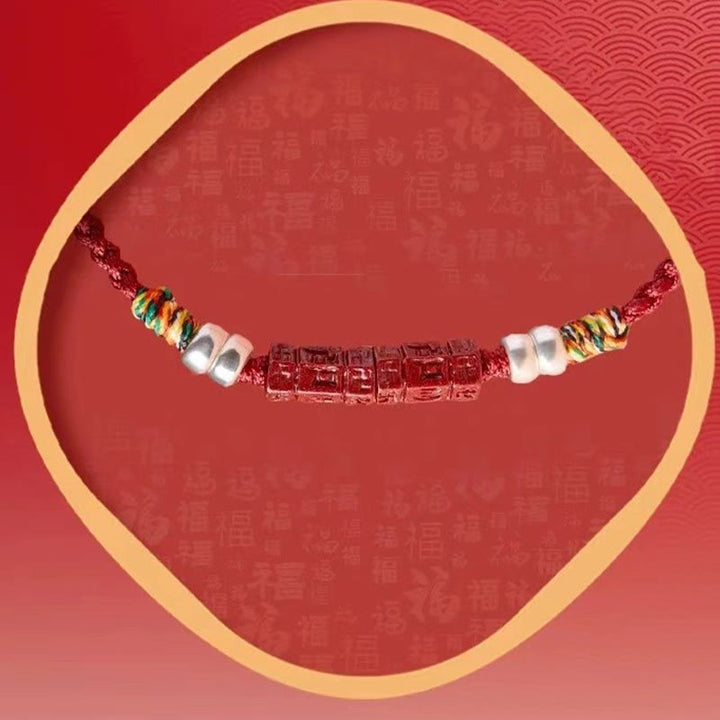 Buddha Stones Armband van 925 sterling zilver met de Om Mani Padme Hum Cinnabar Blessing" (kind/volwassene). - image 13