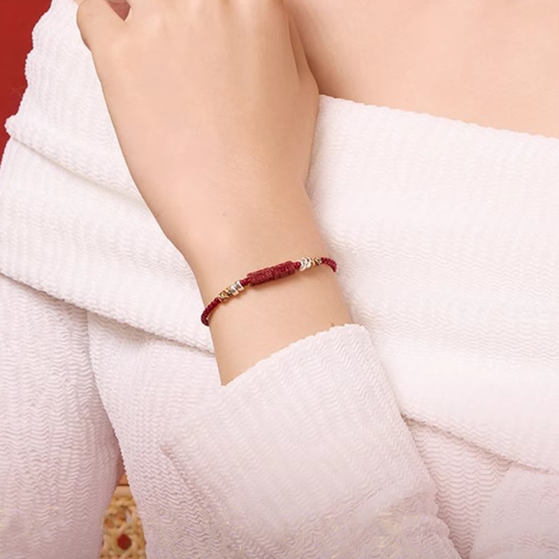 Buddha Stones Armband van 925 sterling zilver met de Om Mani Padme Hum Cinnabar Blessing" (kind/volwassene). - image 10