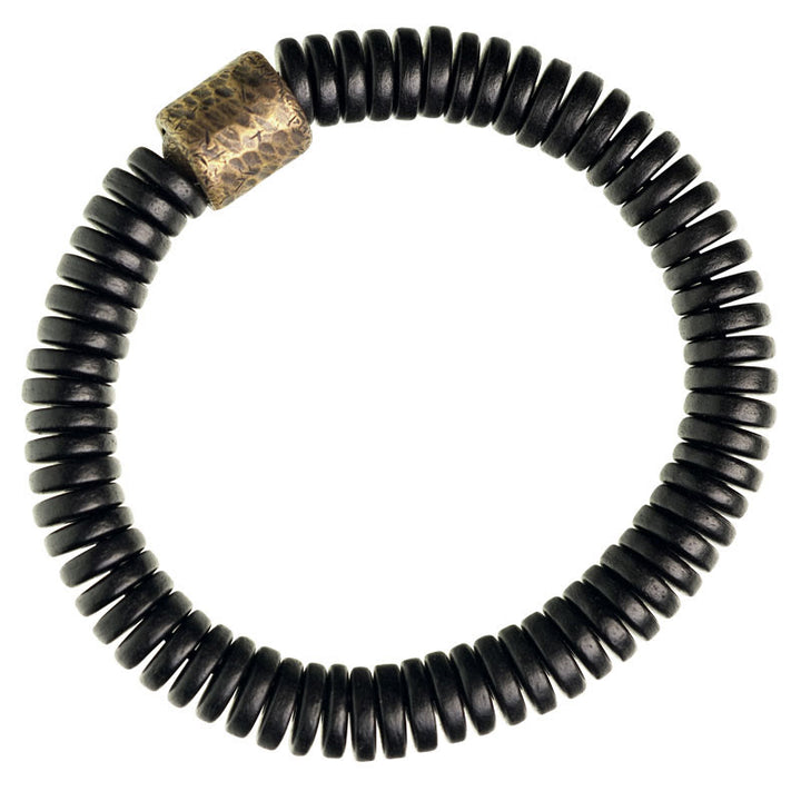 Buddha Stones Ebbenhouten Armband van koper en messing - image 12