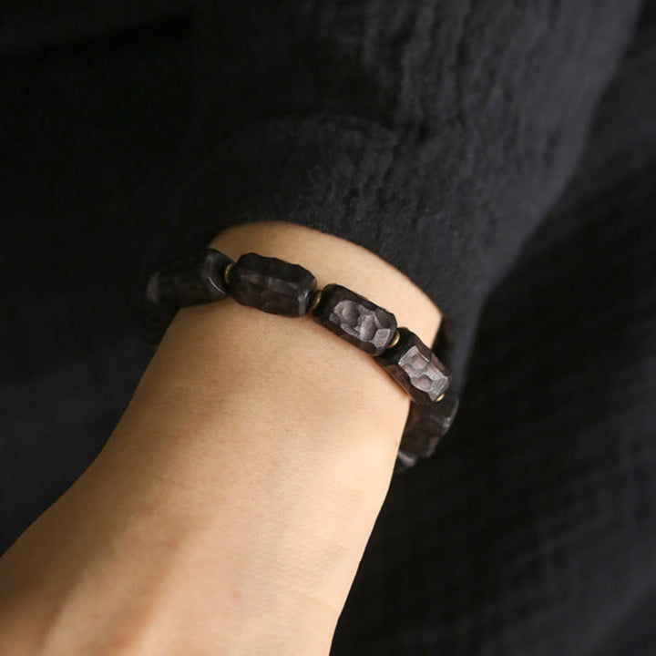 Buddha Stones Ronde Ring van ebbenhout, koper en messing, Armband - image 9
