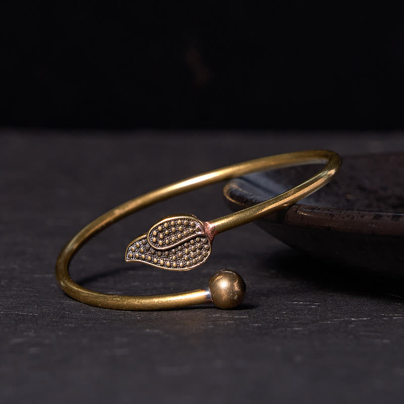Buddha Stones Bangle-armband. - Koper (Polsomtrek: 14-17 cm) - image 0