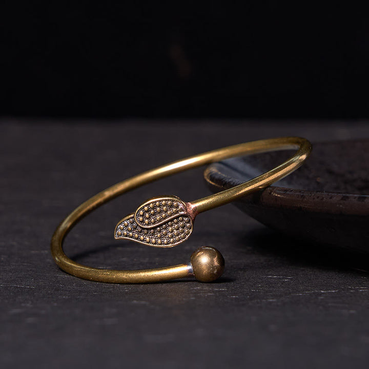 Buddha Stones Bangle-armband. - Koper (Polsomtrek: 14-17 cm) - image 0