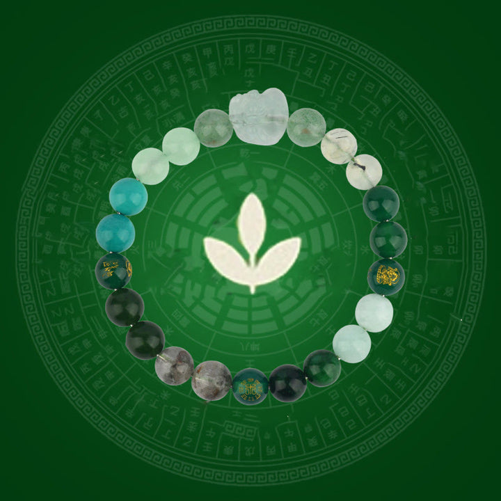 Buddha Stones Vijf Elementen Diverse Kristal Agaat PiXiu Rijkdom Armband - image 8